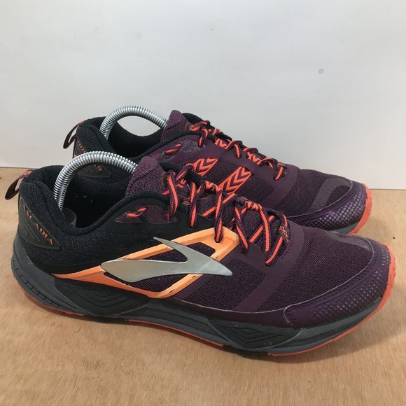 Brooks Shoes - Brooks Cascadia 12 Women Size 11 Trail Running Shoes Purple Orange 1202331B604